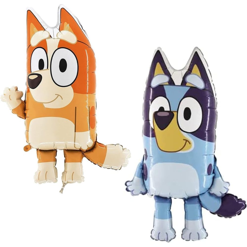 Toyland Bluey and Bingo Balloons, 32 Inch, Pack of 2